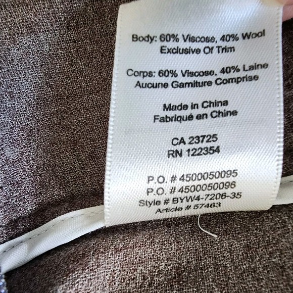 WILFRED ARITZIA Wool Blend Skirt Womens 0 Pockets Belt 27" Waist Taupe Mushroom - Picture 10 of 16